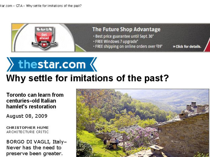 Screenshot of the article on TheStar.com